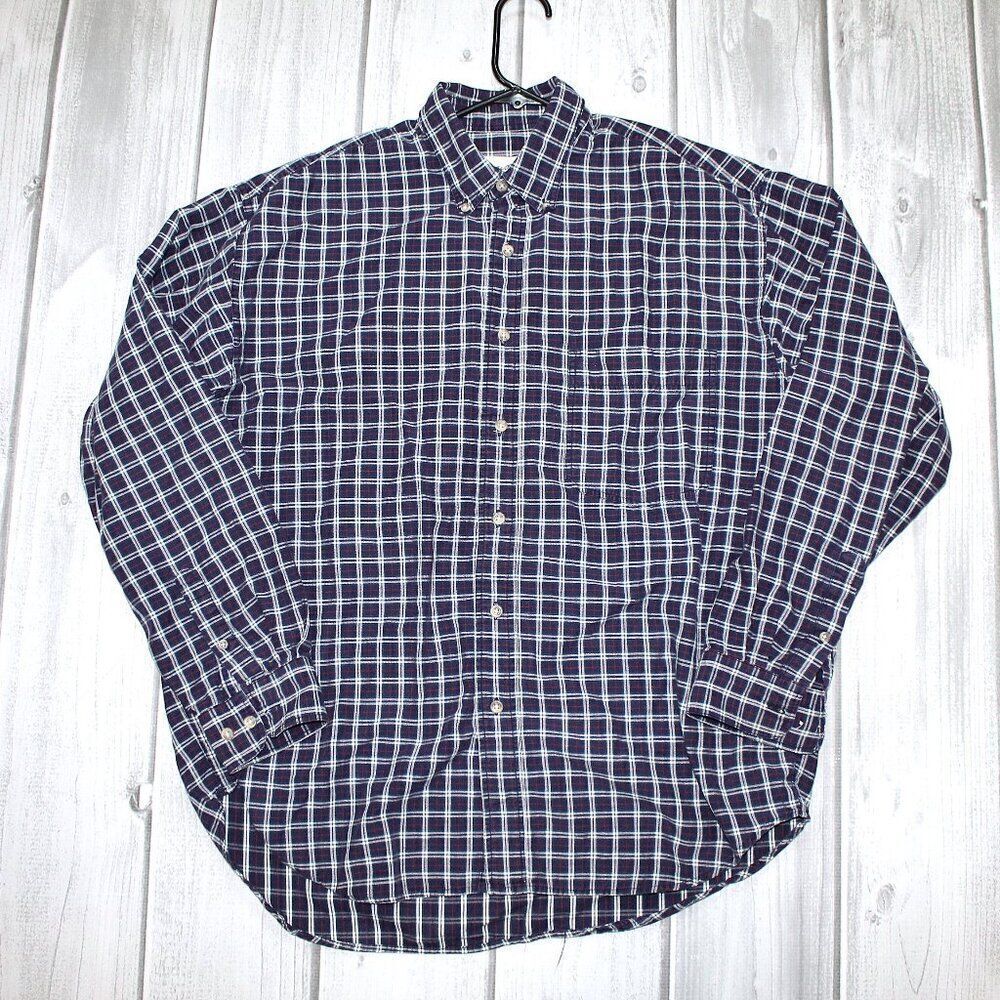Eddie Bauer Men's Field Flannel Button Down Shirt - M